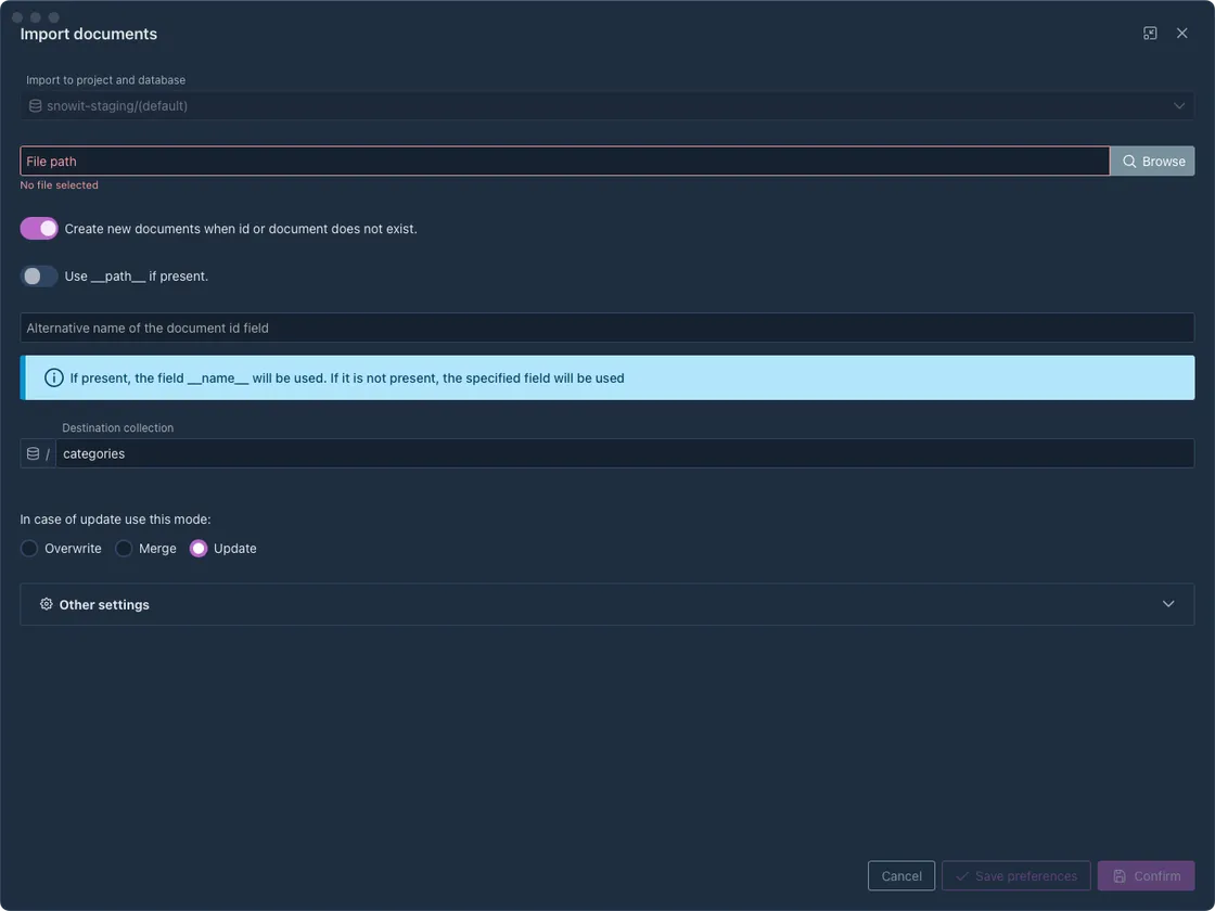 Import Documents — Fuego screenshot