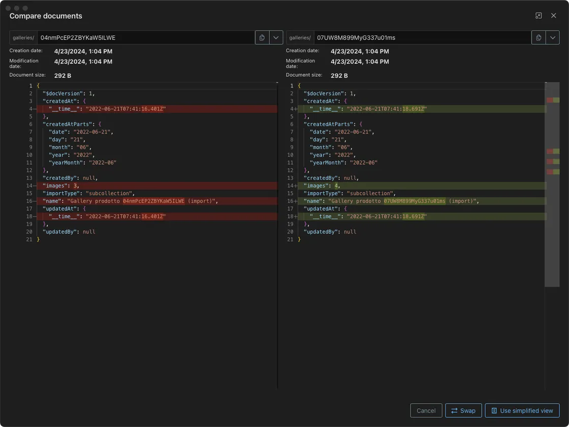 Document Comparison — Fuego screenshot