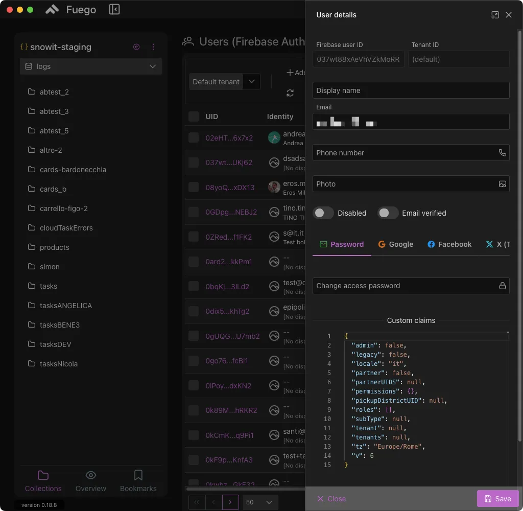 Firebase authentication