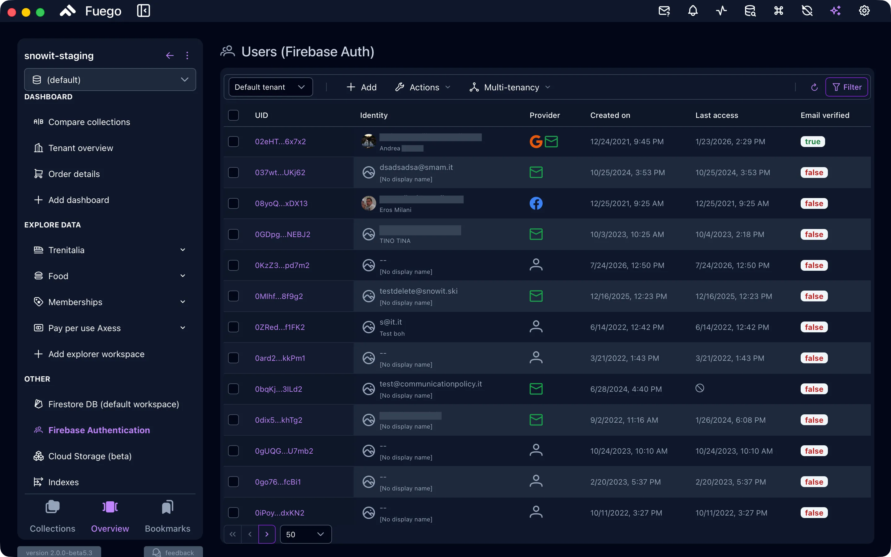 Firebase authentication
