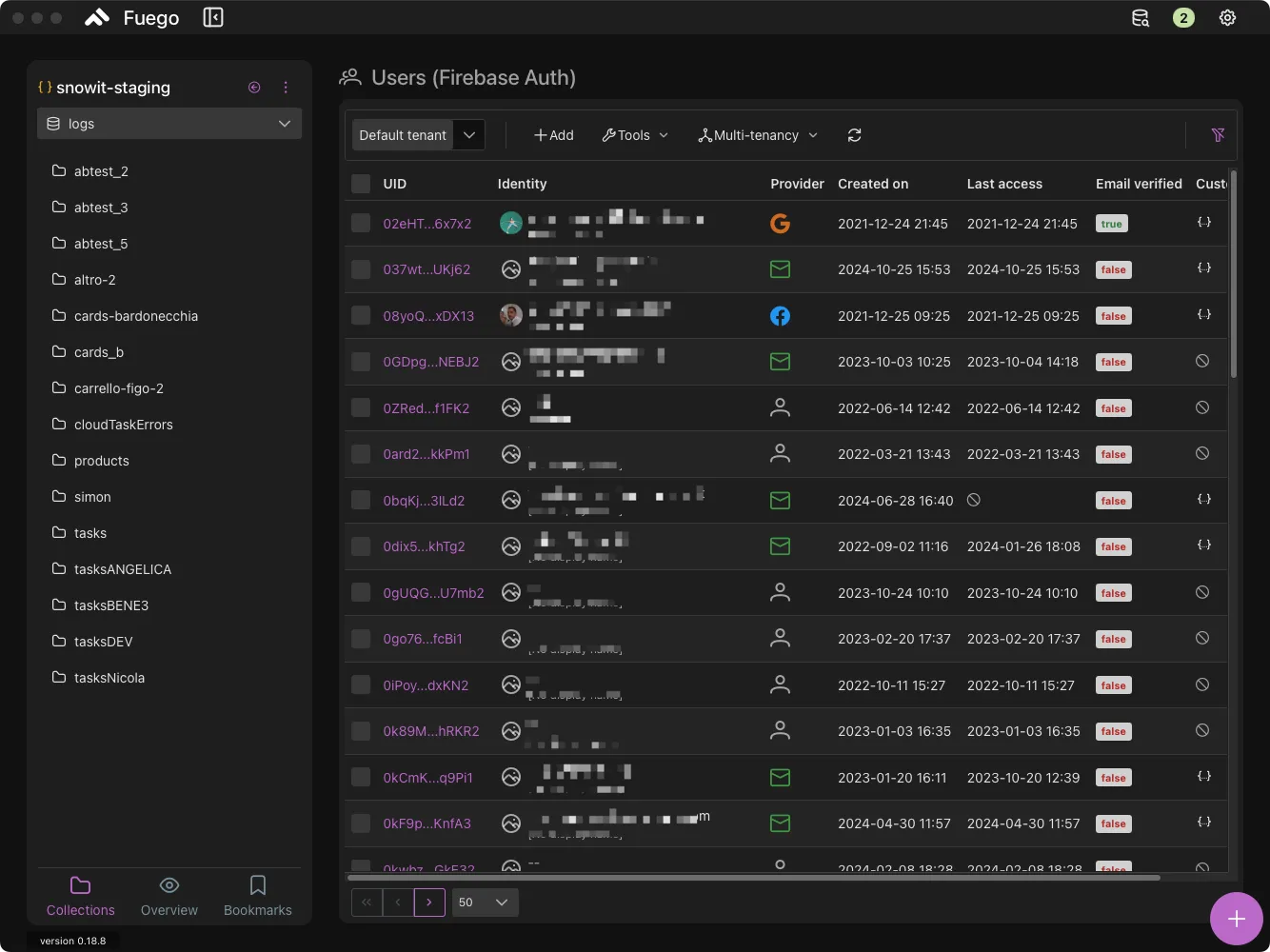 Firebase authentication