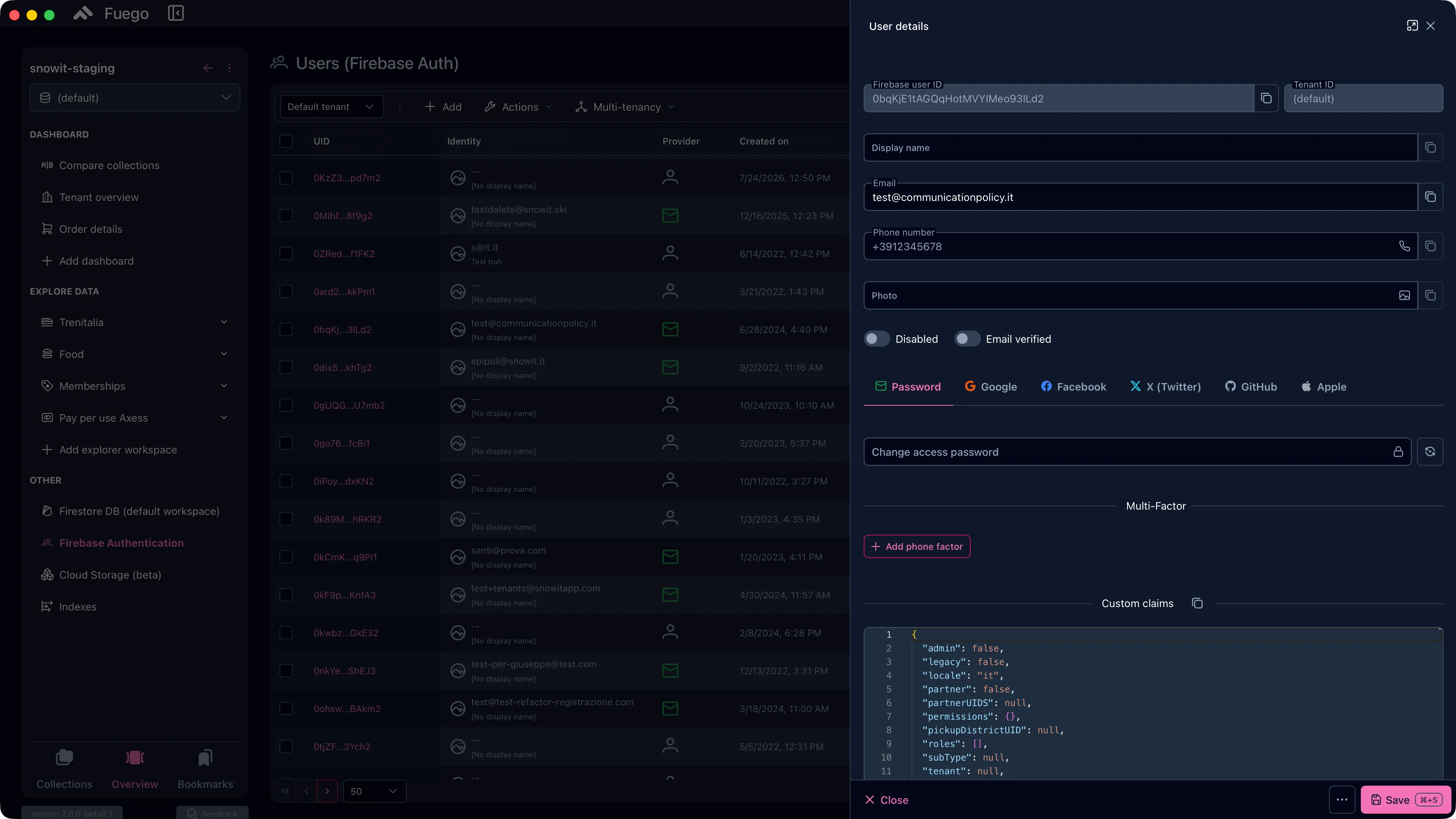 Fuego advanced Firebase Authentication tools