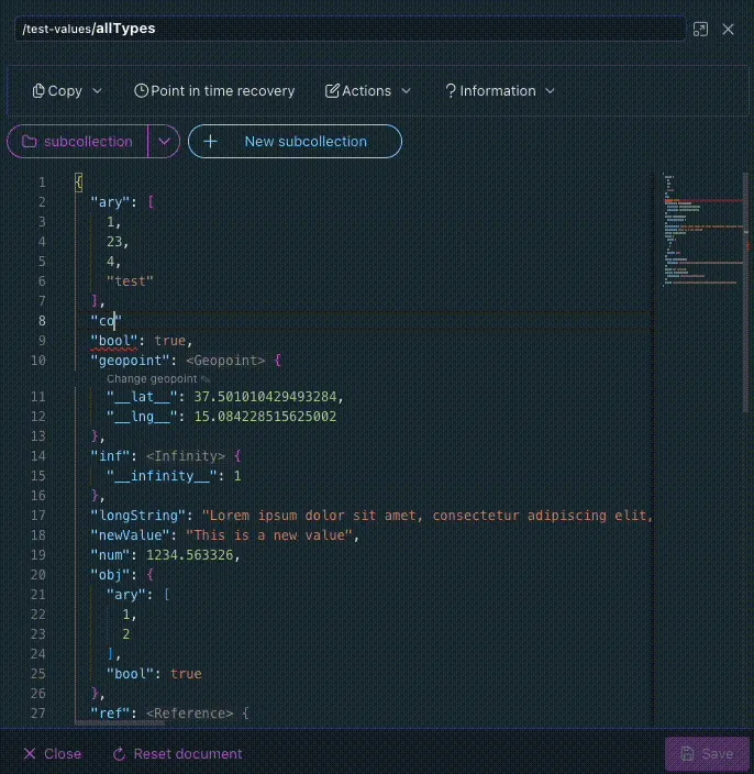 Snippets in the Monaco Editor