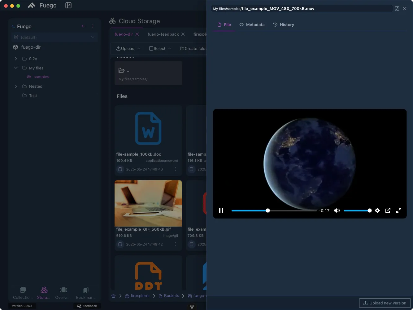 Video and Image Previews